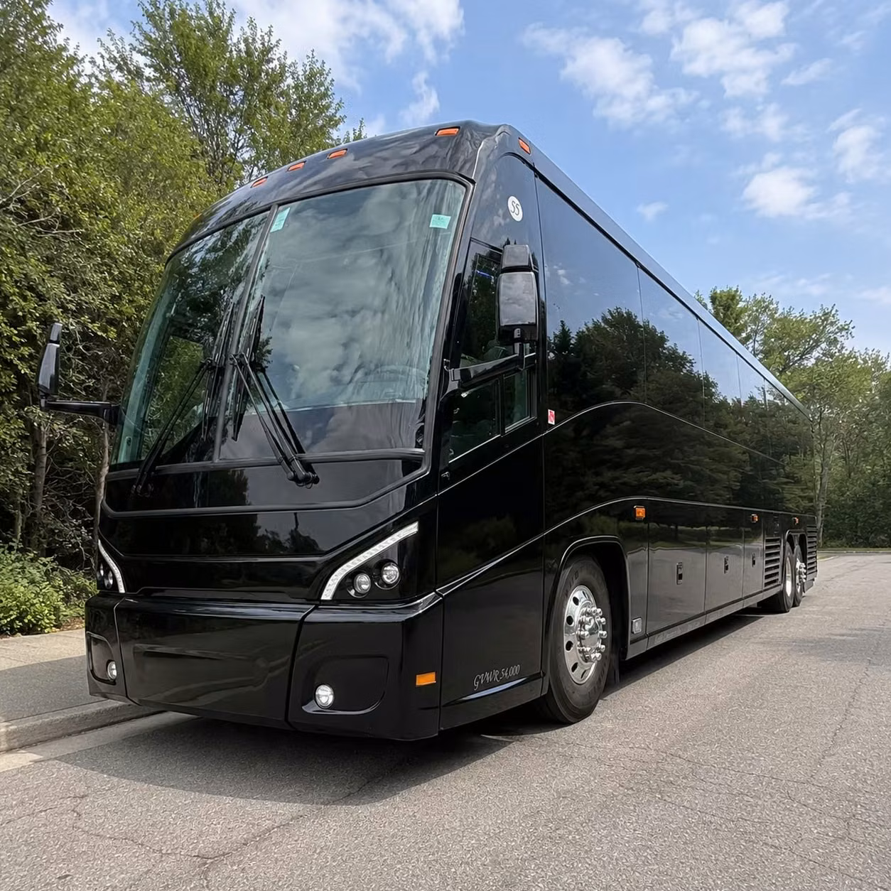 56 passenger charter bus
